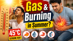 Heat + Stomach Problem Split Image