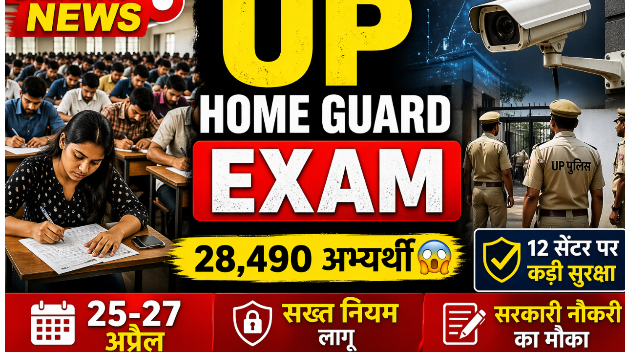 25-27 अप्रैल बड़ा एग्जाम” “12 सेंटर पर कड़ी सुरक्षा ” “सख्त नियम लागू ” “सरकारी नौकरी का मौका