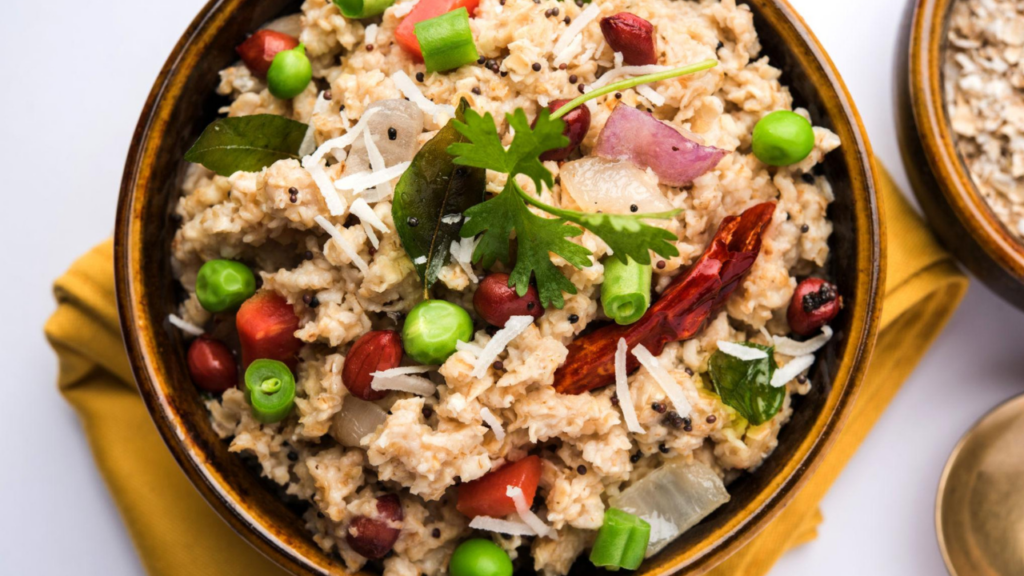 (Healthy Diet Breakfast) - ओट्स वेजिटेबल उपमा